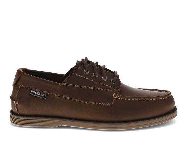 Men's Dockers Dawson Boat Shoes in Antique Brown color