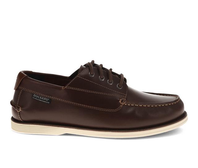 Men's Dockers Dawson Boat Shoes in Mahogany color