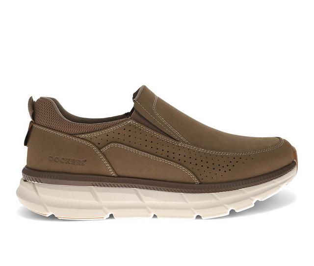 Men's Dockers Go-Time Slip-On Shoes in Taupe color