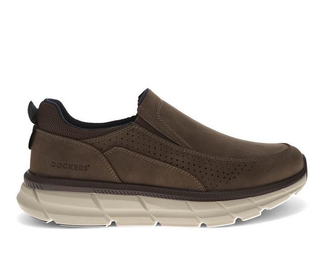 Men's Dockers Go-Time Slip-On Shoes in Brown color
