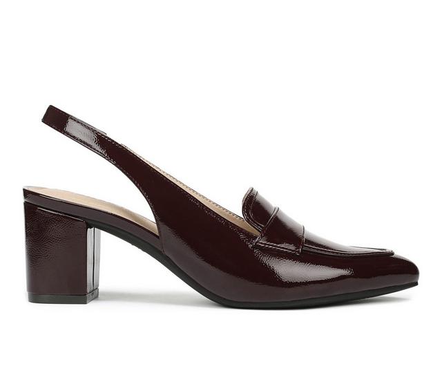 Women's LifeStride Angel Pumps in Chocolate Plum color