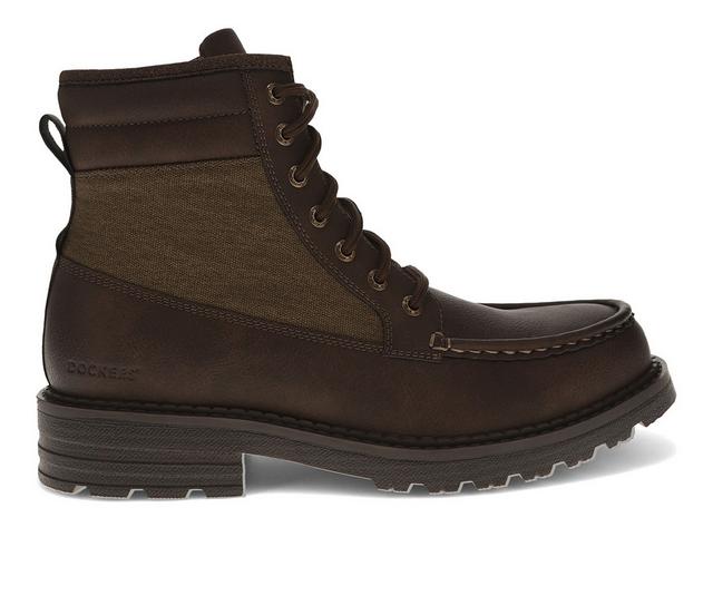 Men's Dockers Tobias Boots in Dark Brown color