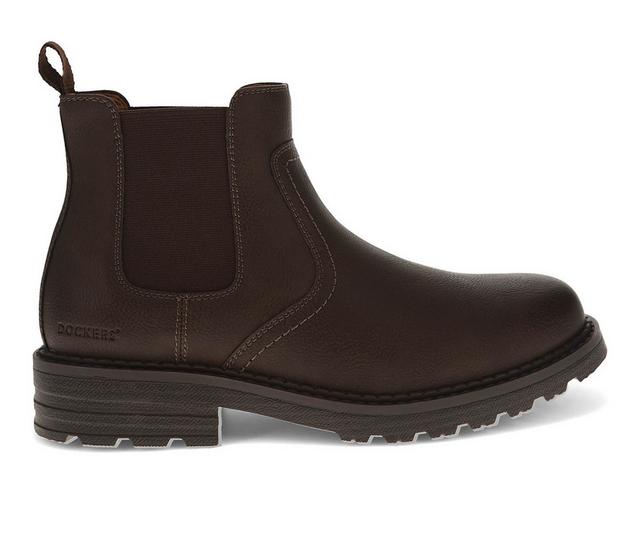 Men's Dockers Truman Casual Boots in Dark Brown color