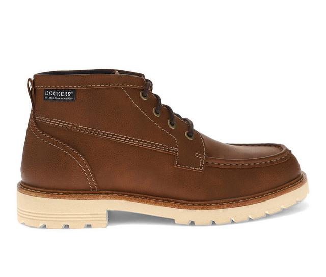 Men's Dockers Weston Boots in Cognac color