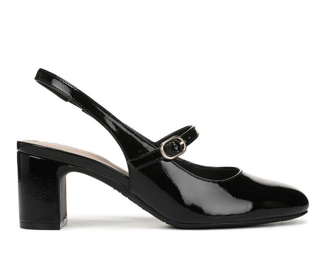 Women's LifeStride Trust Pumps in Black Patent color