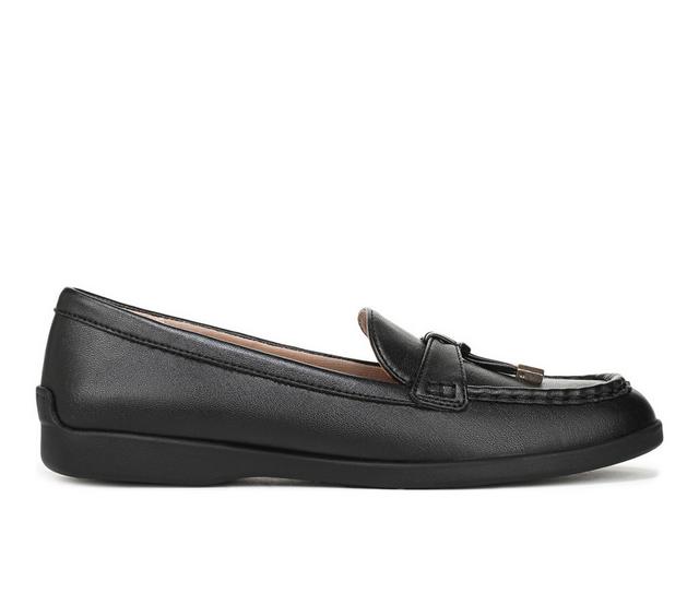 Women's LifeStride Malta 3 Loafer in Black Leather color