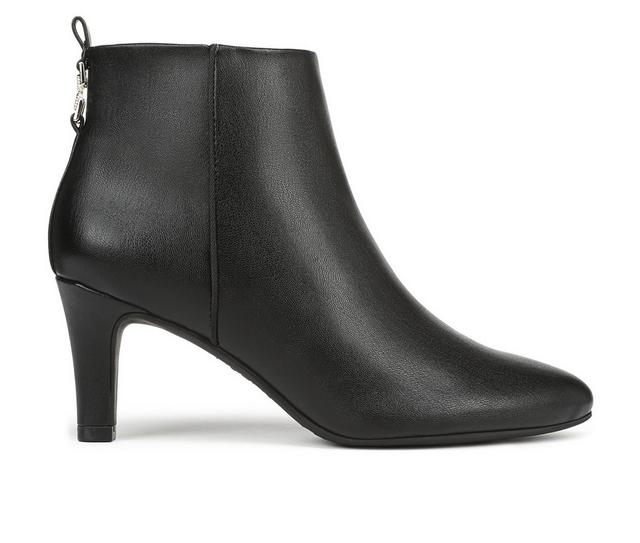 Women's LifeStride Glow Booties in Black Leather color