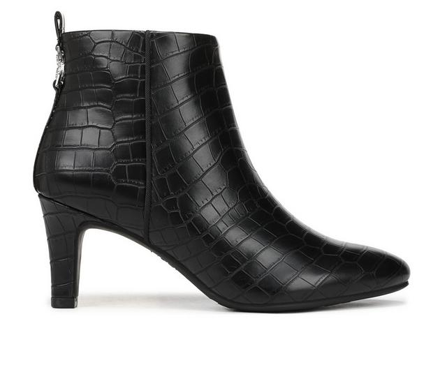 Women's LifeStride Glow Booties in Black Croc color