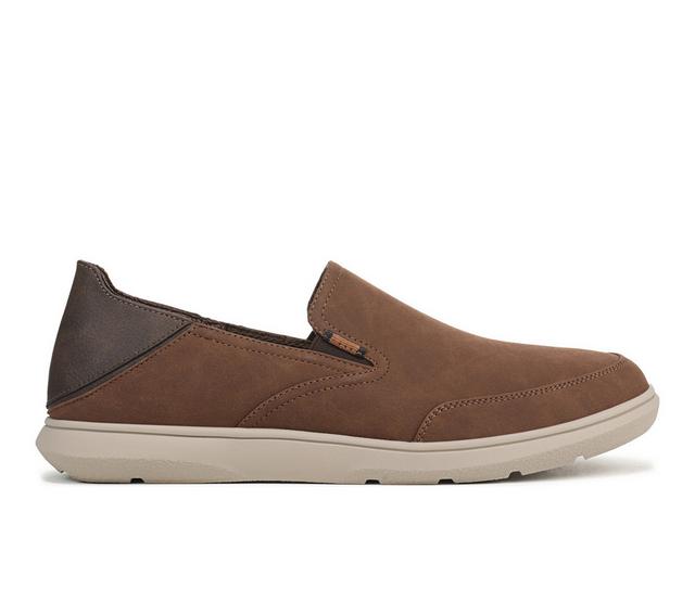 Men's Dr. Scholls Easy Going Mens Slip Slip-On Shoes in Dark Tan color