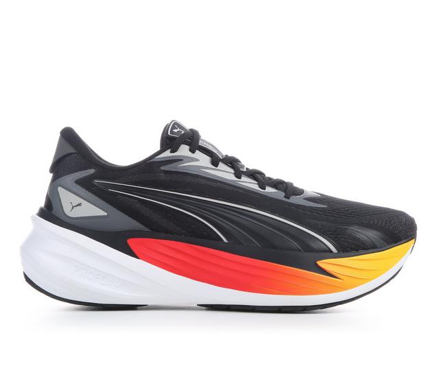 Men's Puma Maxima Pro Running Shoes in Blk/Orng/Red color