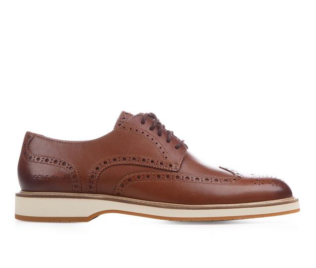 Cole Haan Morse Grand Wingtip Oxford Dress Shoes in British tan/ivo color