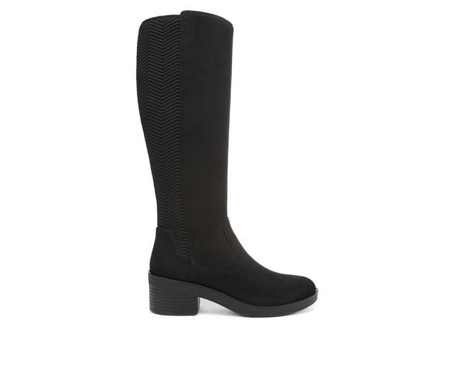 Women's LifeStride Optimum Knee High Boots in Black Fabric color
