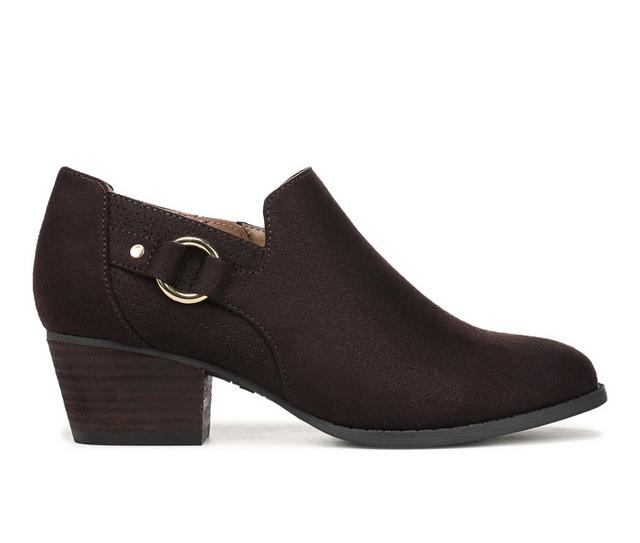 Women's LifeStride Brianna Booties in Dark Chocolate color