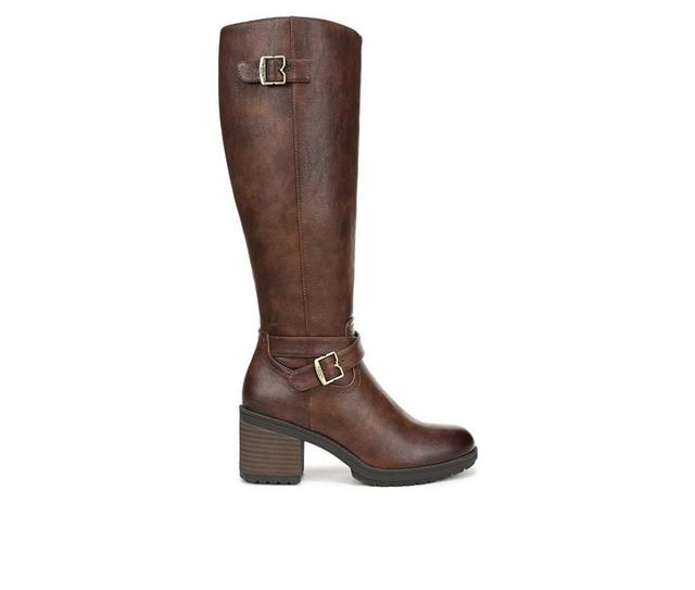 Women's Dr. Scholls Prairie DS Knee High Boots in Dark Brown color