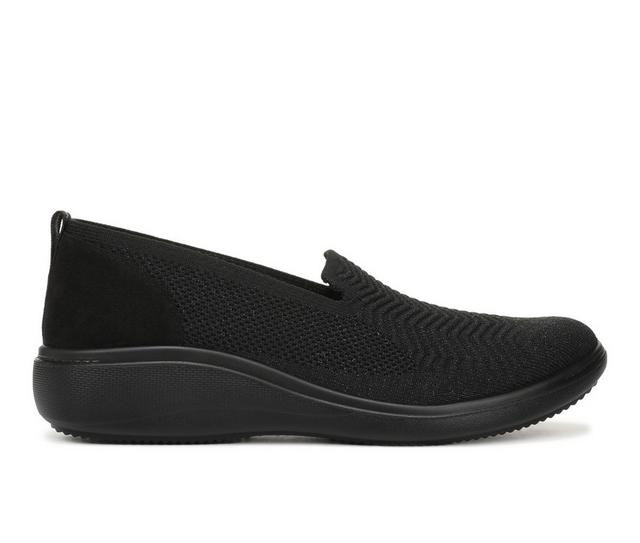 Women's LifeStride Boulevard Slip-On Shoes in Black Fabric color