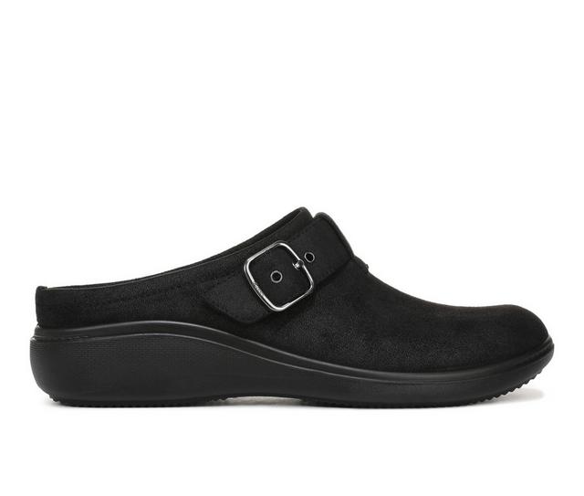 Women's LifeStride Balance Clogs in Black Fabric color