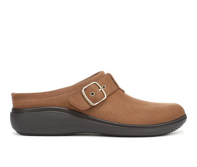 Women's LifeStride Balance Clogs in Dark Tan color