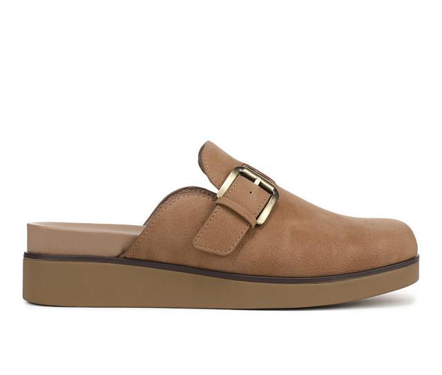 Women's LifeStride Gillian Clog Clogs in Tan Nubuck color