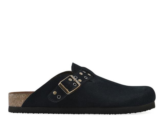 Women's White Mountain Benben in Black Suede color