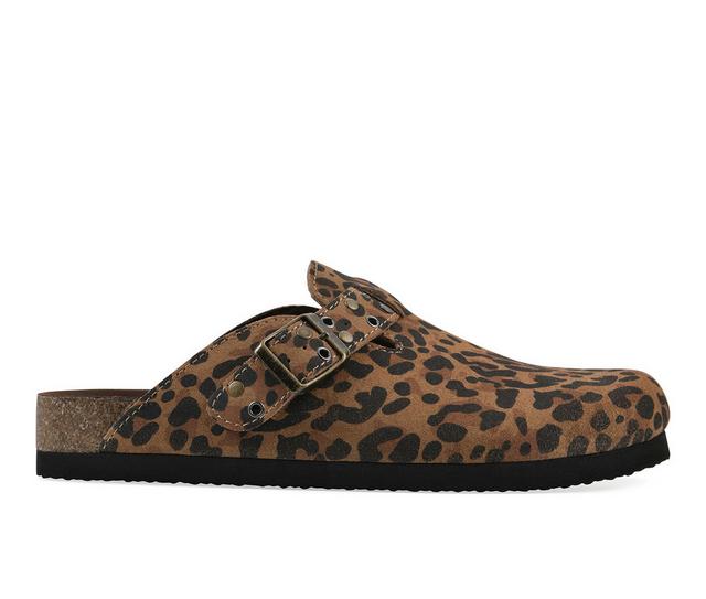 Women's White Mountain Benben in Brown Leopard color