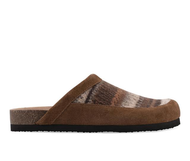 Women's White Mountain Benday Clogs in Chestnut Multi color