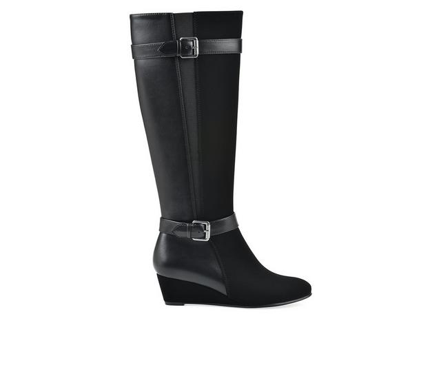 Women's White Mountain Cheers Knee High Boots in Black color
