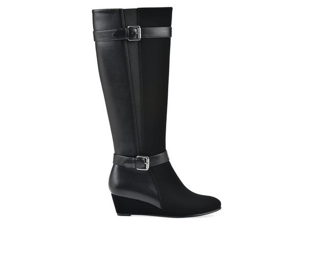 Women's White Mountain Cheers Knee High Boots in Black W color