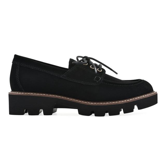 Women's White Mountain Gino in Black Suede W color