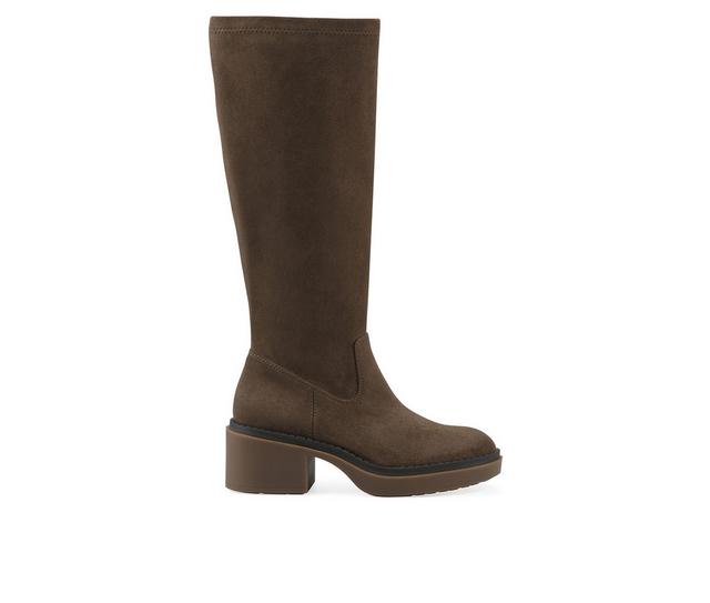 Women's White Mountain Marcella Knee High Boots in Dark Taupe color