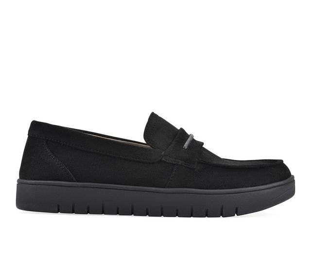Women's White Mountain Nocci Loafer in Black Fabric color