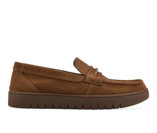 Women's White Mountain Nocci Loafer in Chestnut Fabric color