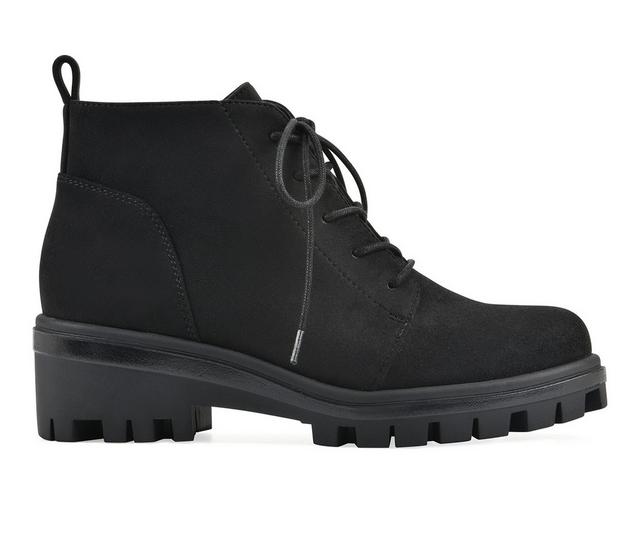 Women's White Mountain Tariq Booties in Black color