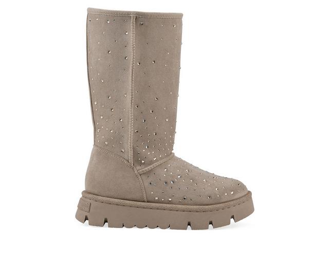 Women's White Mountain Tripp Knee High Boots in Dark Beige color