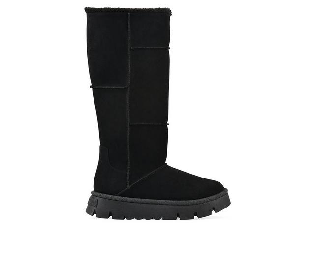 Women's White Mountain Tru Knee High Boots in Black color