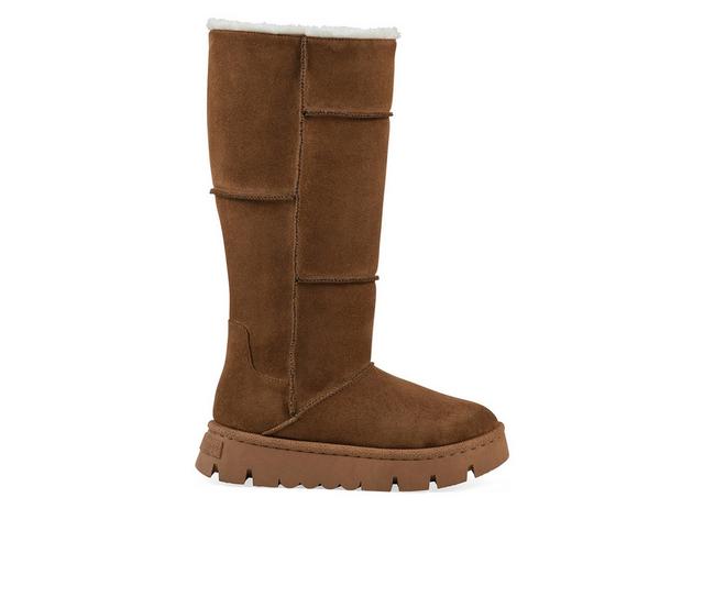 Women's White Mountain Tru Knee High Boots in Chestnut color