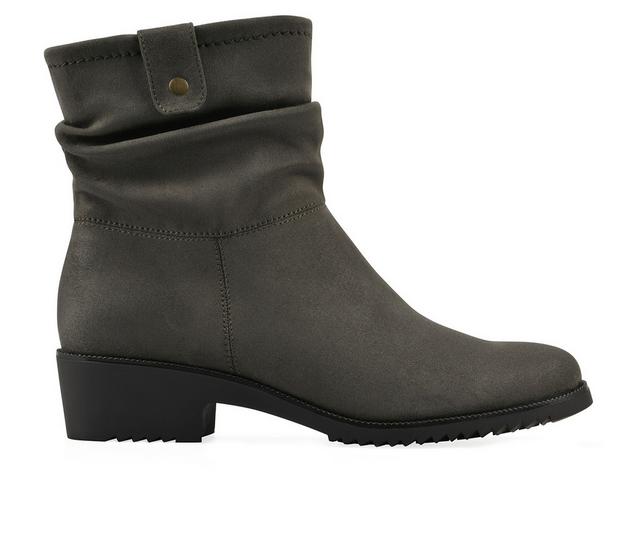Women's Cliffs by White Mountain Dunia Booties in Olive Fabric color