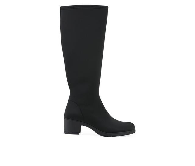 Women's Cliffs by White Mountain Humbert Mid-Calf Boots in Black Fabric color