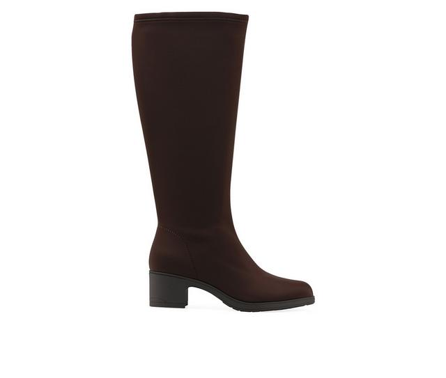 Women's Cliffs by White Mountain Humbert Mid-Calf Boots in Brown Fabric W color