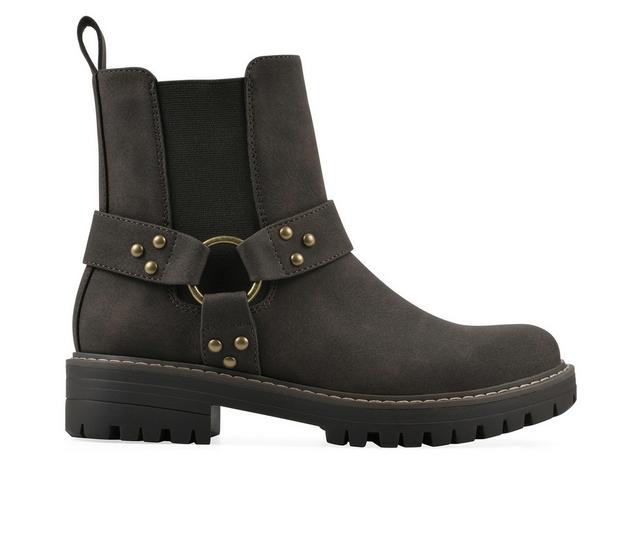 Women's Cliffs by White Mountain Maximus Booties in Dark Brown W color