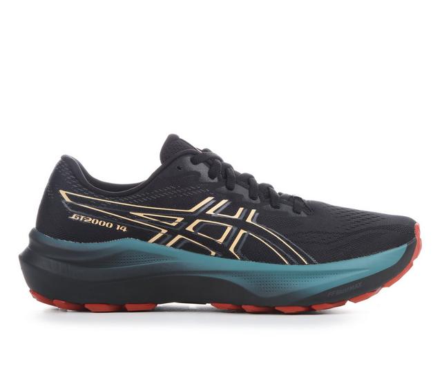 Men's ASICS GT-2000 14 Running Shoes in Black/Blue color