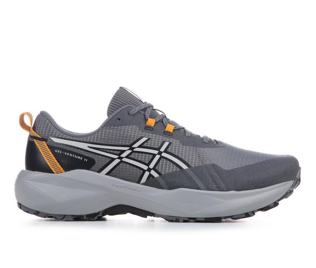 Men's ASICS Gel Venture 11 Trail Running Shoes in Grey/Grey color