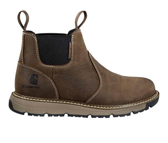 Women's Carhartt FM4085-W Mill Romeo Work Shoes in Mossy Brown color