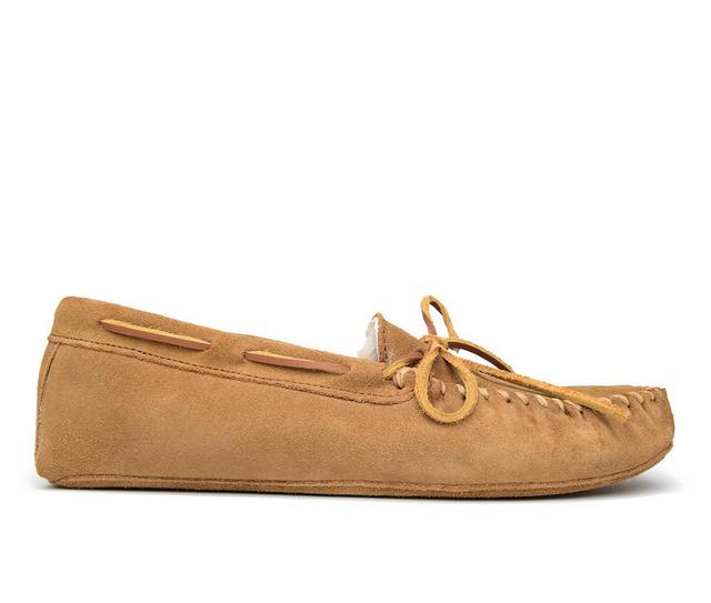 Minnetonka Sheepskin Softsole Slipper Slippers in Tan color