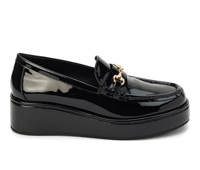 Women's Coconuts by Matisse Kimbra Loafers in Black Patent color