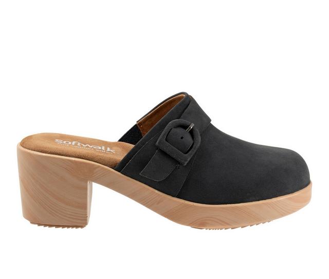 Women's Softwalk Ferrara Wedges in Navy Nubuck color
