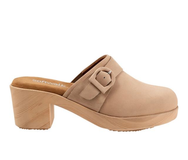 Women's Softwalk Ferrara Wedges in Taupe Oily color