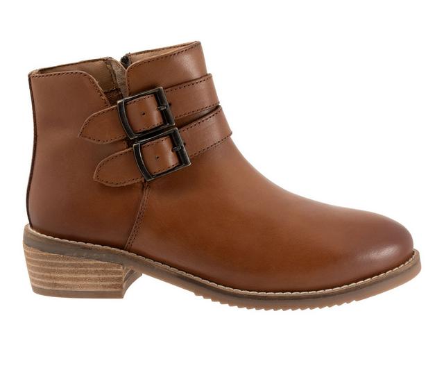 Women's Softwalk Rochester Booties in Luggage color