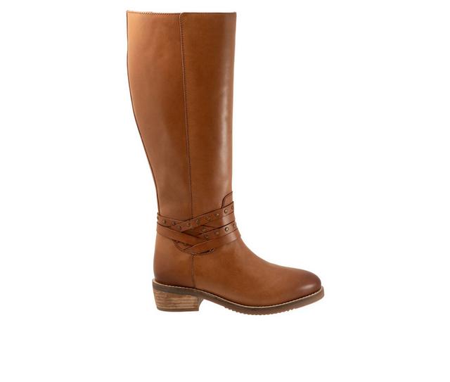 Women's Softwalk Rosetta Knee High Boots in Luggage color