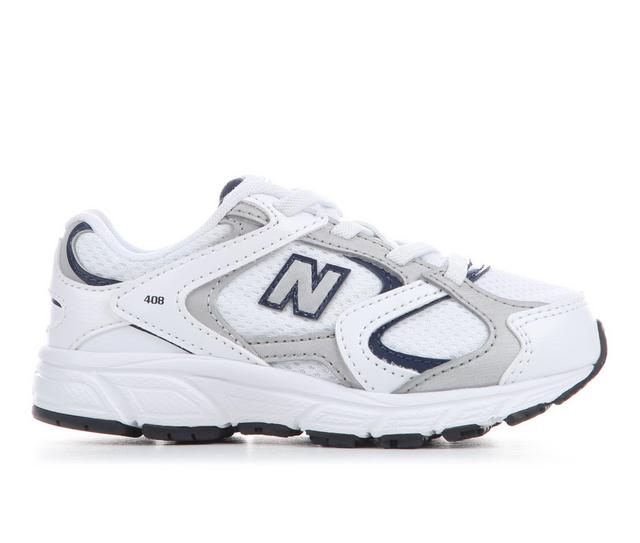 Kids' New Balance Infant & Toddler 408 Running Shoes in Wht/Indigo color