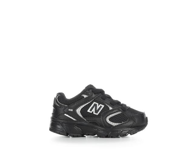 Kids' New Balance Infant & Toddler 408 Running Shoes in Black/Black color